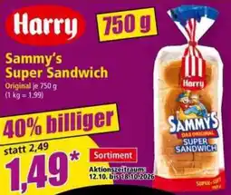 Norma Sammy's Super Sandwich Angebot