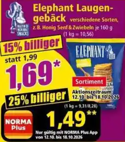 Norma Elephant Laugen-gebäck Angebot