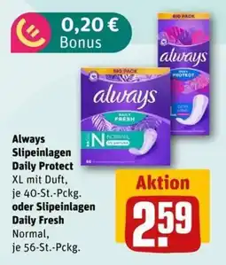 nahkauf Always Slipeinlagen Daily Protect Angebot