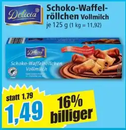 Norma Delicia Schoko-Waffelröllchen Vollmilch Angebot