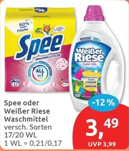 Budni Spee oder Weißer Riese Waschmittel Angebot