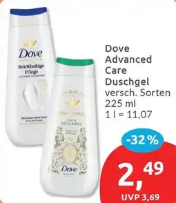 Budni Dove Advanced Care Duschgel Angebot
