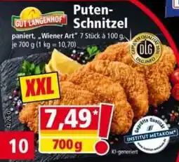 Norma GUT LANGENHOF Puten-Schnitzel Angebot