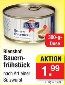 Zimmermann Rienshof Bauern-frühstück Angebot