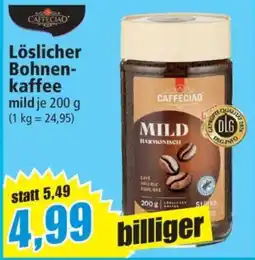 Norma Caffeciao Löslicher Bohnenkaffee mild Angebot