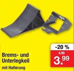 Zimmermann Brems- und Unterlegkeil mit Halterung Angebot