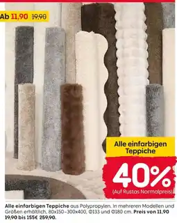 Rusta Alle einfarbigen Teppiche Angebot