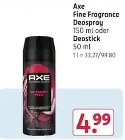 Rossmann Axe Fine Fragrance Deospray Angebot