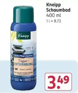 Rossmann Kneipp Schaumbad Angebot