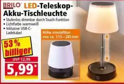 Norma BRİLO LED-Teleskop-Akku-Tischleuchte Angebot