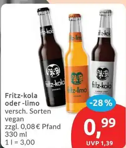 Budni Fritz-kola oder -limo Angebot