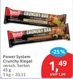 Budni Power System Crunchy Riegel Angebot