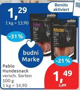 Budni Pablo Hundesnack Angebot