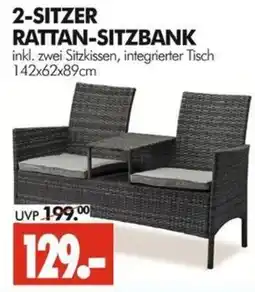Wreesmann 2-Sitzer RATTAN-SITZBANK Angebot