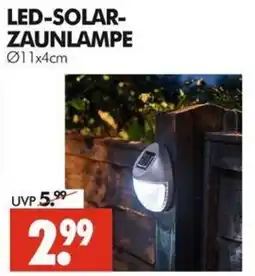 Wreesmann LED-SOLAR-ZAUNLAMPE Angebot