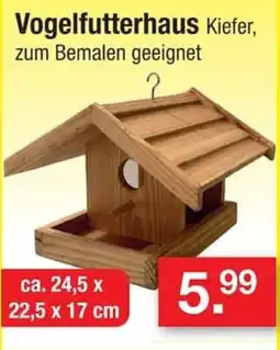Zimmermann Vogelfutterhaus Kiefer Angebot