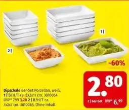 Segmüller Dipschale 6er-Set Porzellan, weiß Angebot