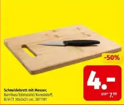 Segmüller Schneidebrett mit Messer Angebot