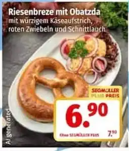 Segmüller Riesenbreze mit Obatzda Angebot