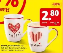 Segmüller Becher „Herz-Sprüche“ Angebot