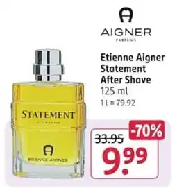 Rossmann Etienne Aigner Statement After Shave Angebot