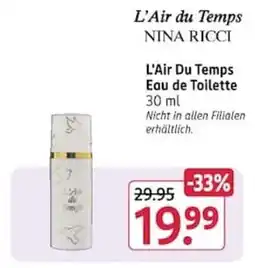 Rossmann L'Air du Temps Eau de Toilette Angebot