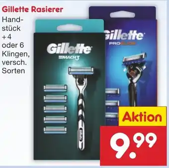 Netto Marken-Discount Gillette Rasierer Angebot