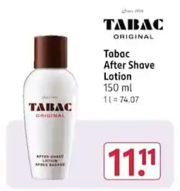 Rossmann Tabac Original After Shave Lotion Angebot