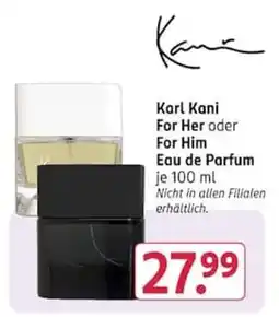 Rossmann Karl Kani For Her oder For Him Eau de Parfum Angebot