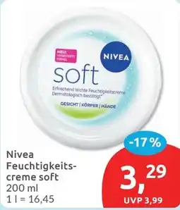 Budni Nivea Feuchtigkeitscreme soft Angebot