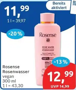 Budni Rosense Rosenwasser vegan Angebot