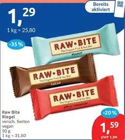 Budni Raw Bite Riegel Angebot