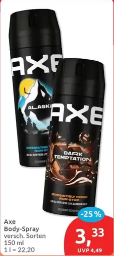 Budni Axe Body-Spray Angebot