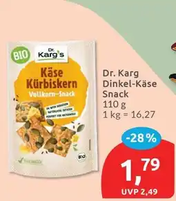 Budni Dr. Karg Dinkel-Käse Snack Angebot
