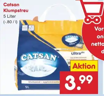 Netto Marken-Discount Catsan Klumpstreu 5 Liter Angebot