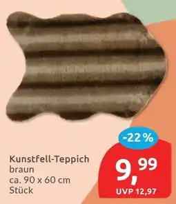 Budni Kunstfell-Teppich braun Angebot