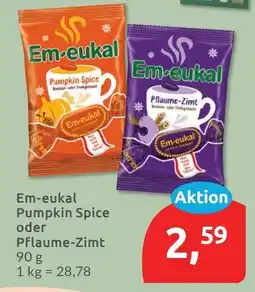 Budni Em-eukal Pumpkin Spice oder Pflaume-Zimt Angebot