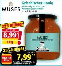 Norma MUSES Griechischer Pinienhonig Angebot