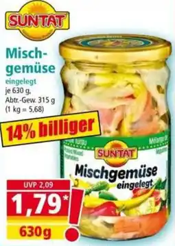 Norma SUNTAT Mischgemüse eingelegt Angebot
