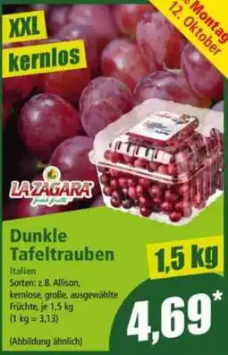 Norma LA ZAGARA Dunkle Tafeltrauben Angebot