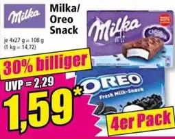 Norma Milka/Oreo Snack Angebot