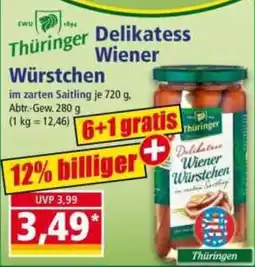 Norma Thüringer Delikatess Wiener Würstchen Angebot
