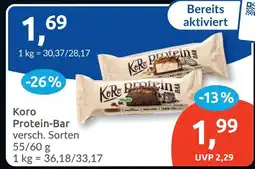 Budni Koro Protein-Bar Angebot