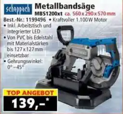 Norma scheppach Metallbandsäge Angebot
