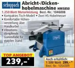 Norma scheppach Abricht-/Dicken-hobelmaschine HMS850 Angebot