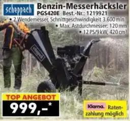 Norma Benzin-Messerhäcksler PGS420E Angebot