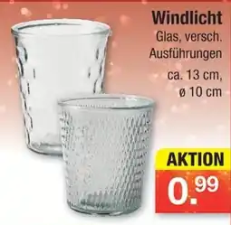 Zimmermann Windlicht Glas Angebot