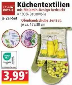 Norma Küchentextilien mit Melamin-Design bedruckt Angebot