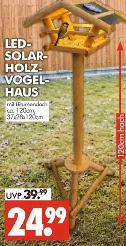 Wreesmann LED-SOLAR-HOLZ-VOGEL-HAUS Angebot