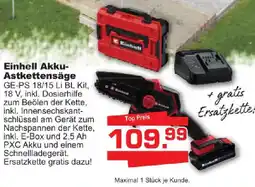 Baustoff-Zentrum Einhell Akku-Astkettenäge Angebot